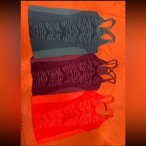 Three workout tops